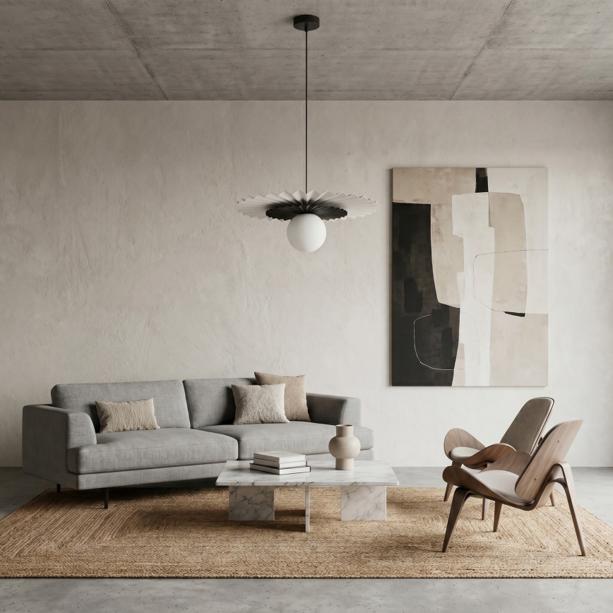 Lampada sospesa su cavo UMBRA 1xG9/8W/230V nero/bianco