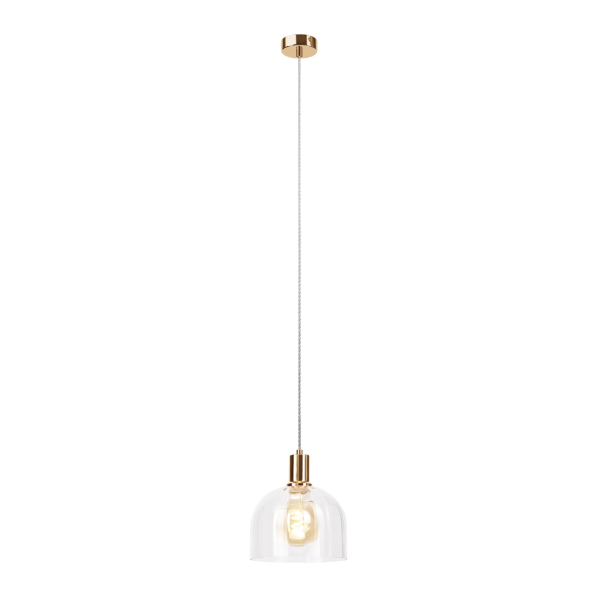 Lampada sospesa su cavo VIVE 1xE27/15W/230V, finitura oro