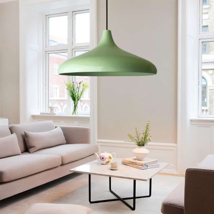 Lampada sospesa VULCANO 1xE27/40W/230V verde
