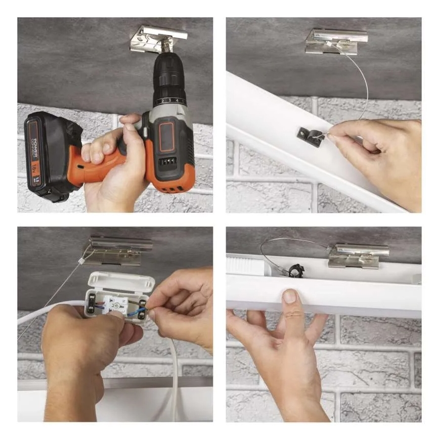 Lampada sottopensile LED/60W/230V 4000K 150 cm