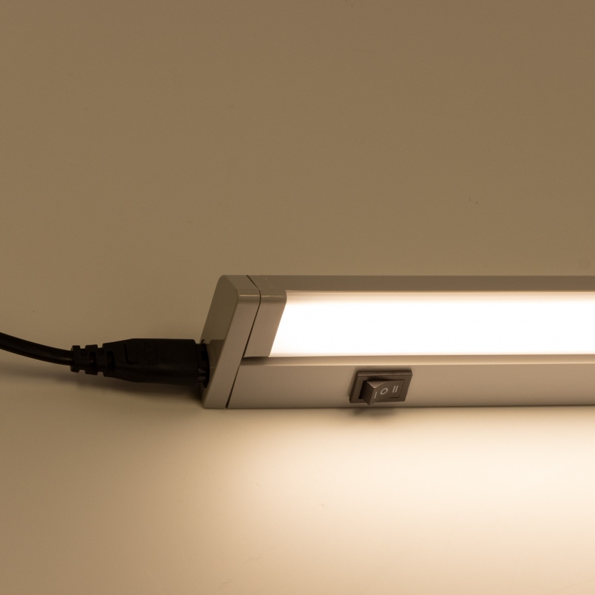 Lampada sottopensile LED/7,5W/230V 2700/4000K grigio