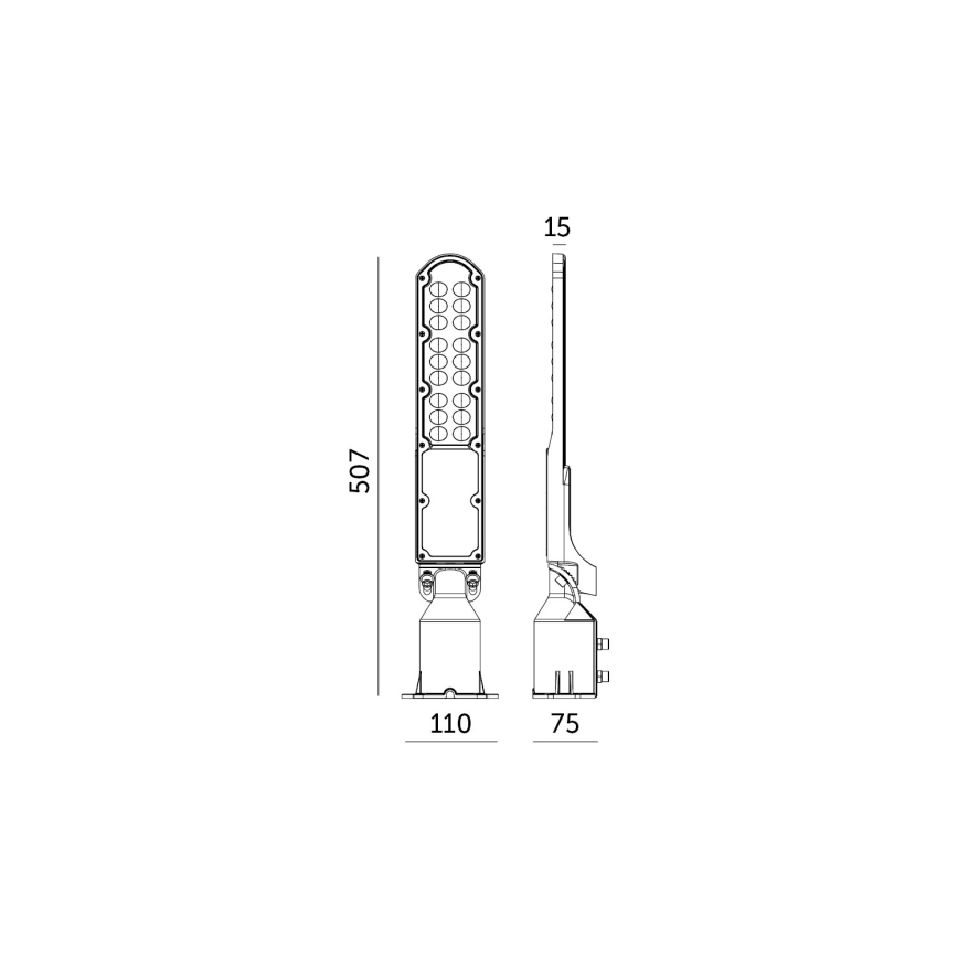 Lampada stradale LED con sensore crepuscolare CYOTO LED/50W/230V IP65 4000K