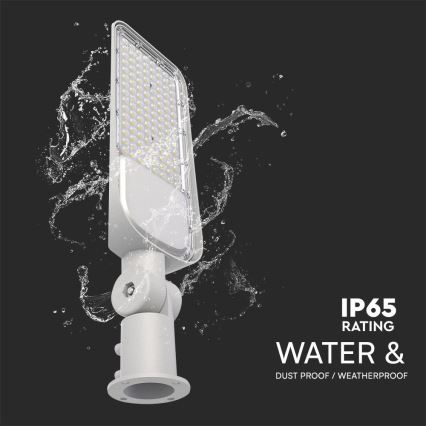 Lampada stradale LED con sensore crepuscolare SAMSUNG CHIP LED/100W/230V 4000K IP65 grigio