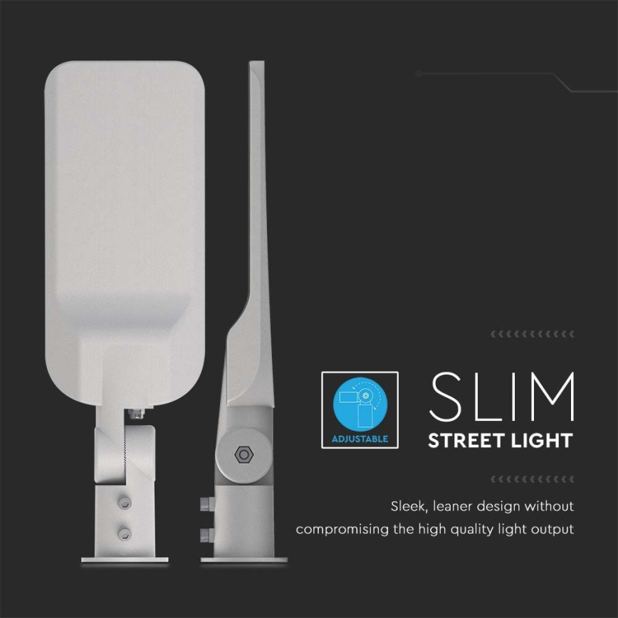 Lampada stradale LED SAMSUNG CHIP LED/50W/230V 4000K IP65 grigio