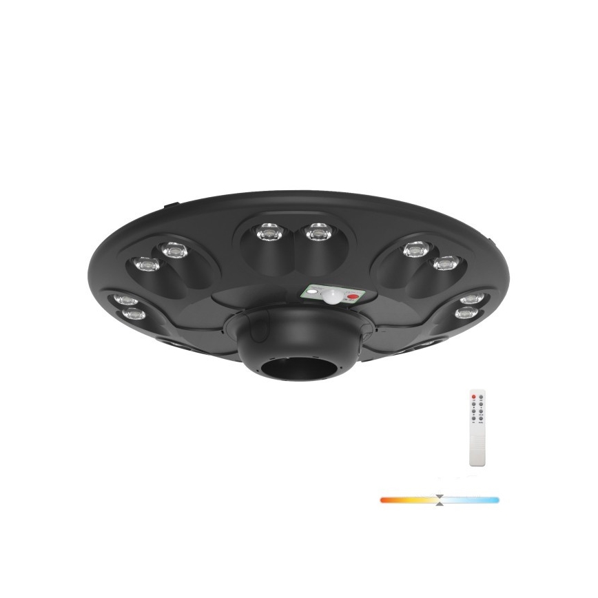 Lampada stradale solare a LED con sensore LUVIA LED/15W/3,2V 4000K IP54 5400 mAh + telecomando