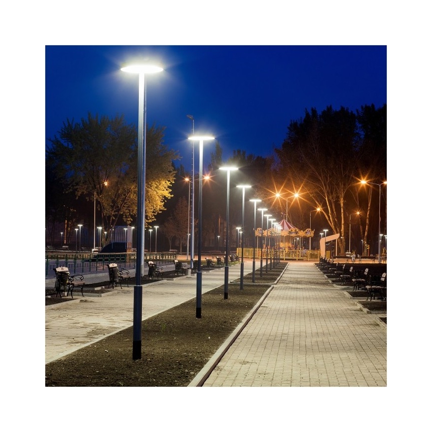 Lampada stradale solare a LED con sensore SOLSUMI LED/25W/3,2V IP54 25000 mAh + telecomando