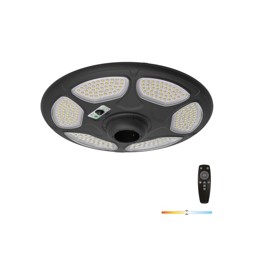 Lampada stradale solare a LED con sensore SOLSUMI LED/25W/3,2V IP54 25000 mAh + telecomando
