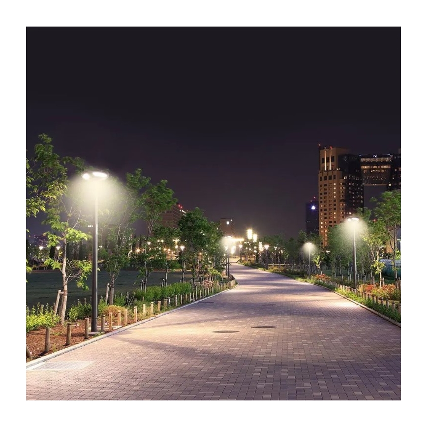 Lampada stradale solare LED con sensore LED/10W/3,2V 6500K IP65 25000 mAh + telecomando