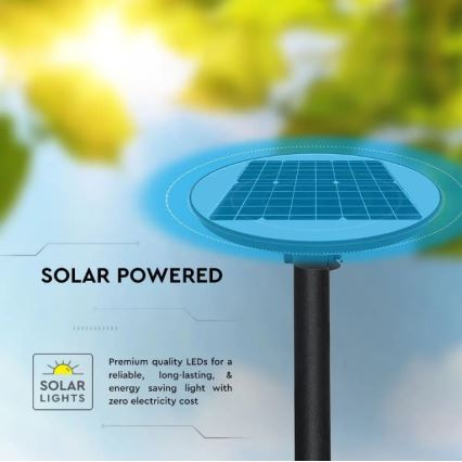 Lampada stradale solare LED con sensore LED/10W/3,2V 6500K IP65 25000 mAh + telecomando