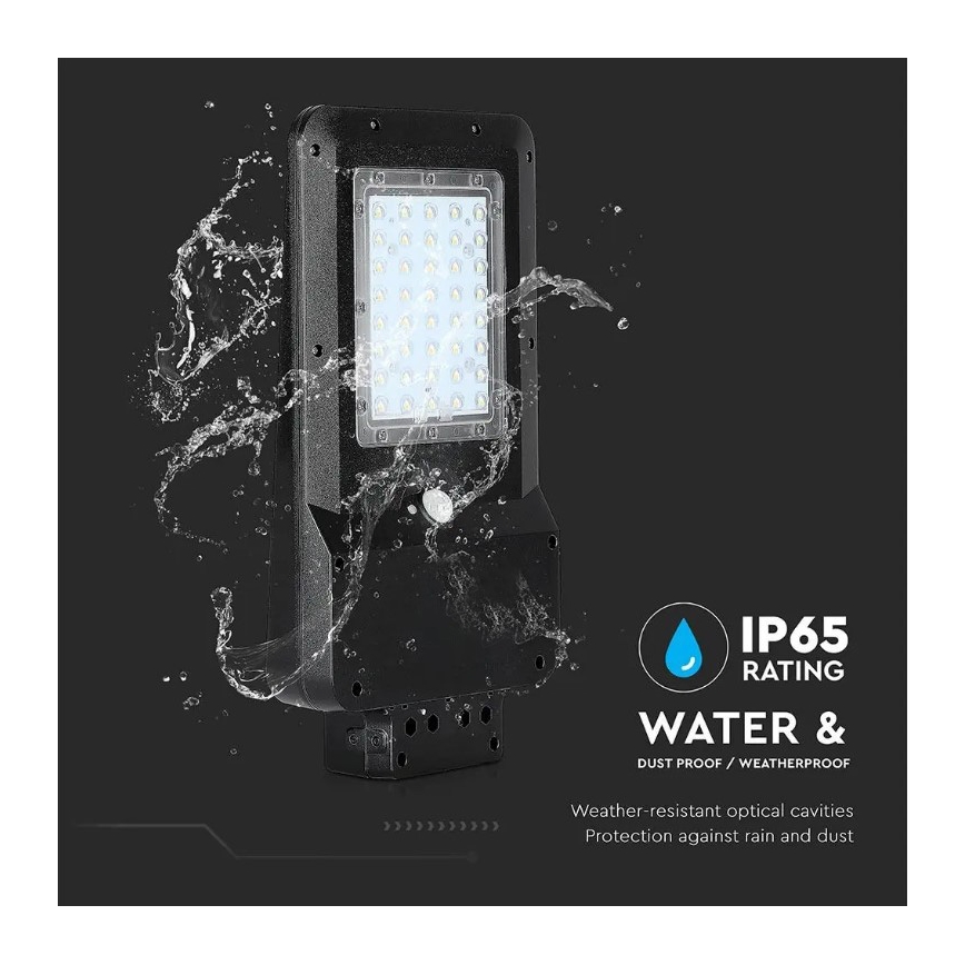 Lampada stradale solare LED con sensore LED/15W/7,4V 4000K IP65 10800 mAh