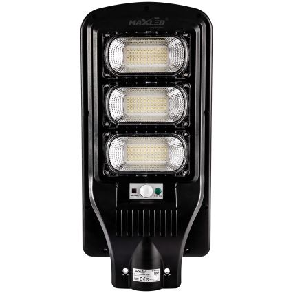 LED Lampione solare dimmerabile con sensore LED/180W/6V 6500K IP65 nero + telecomando