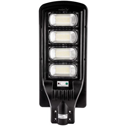 LED Lampione solare dimmerabile con sensore LED/240W/6V 6500K IP65 nero + telecomando