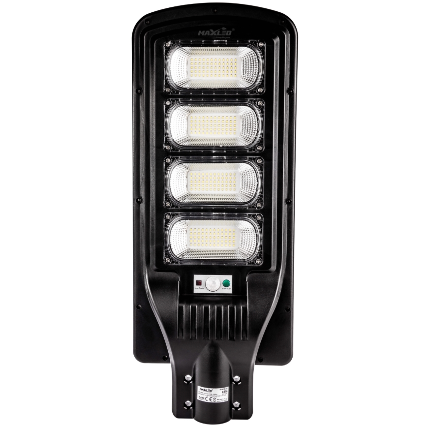 LED Lampione solare dimmerabile con sensore LED/240W/6V 6500K IP65 nero + telecomando