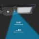 Lampada stradale solare LED con sensore LED/40W/9,6V IP65 4000K + telecomando