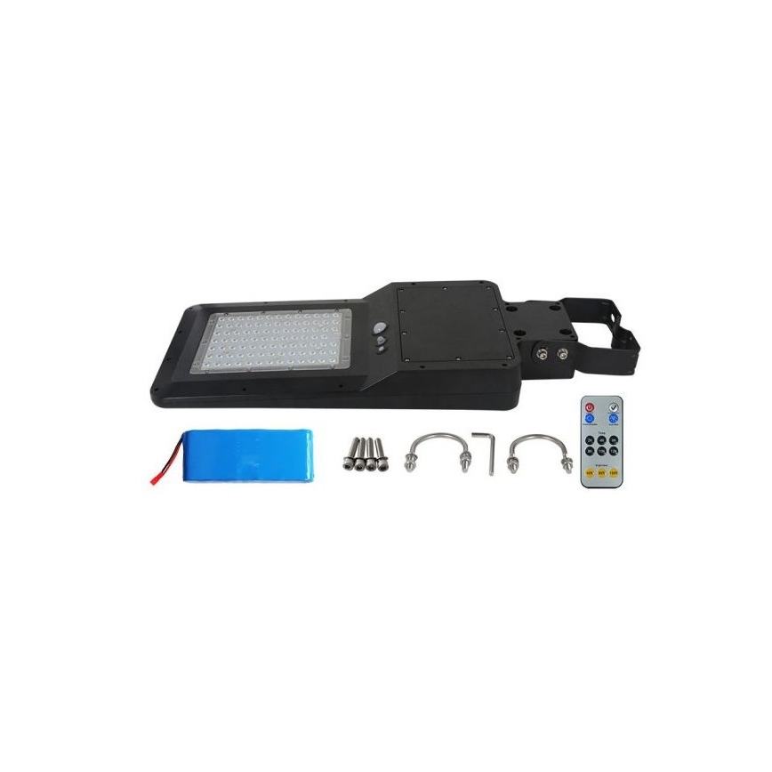 Lampada stradale solare LED con sensore LED/40W/9,6V IP65 4000K + telecomando