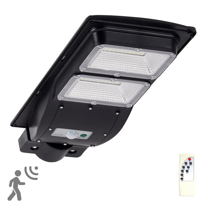 Lampada stradale solare LED con sensore STREET 2xLED/6W/3,2V 12000 mAh IP65 + telecomando