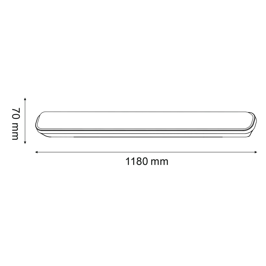 Lampada tecnica LED fluorescente LED/20W/230V IP65