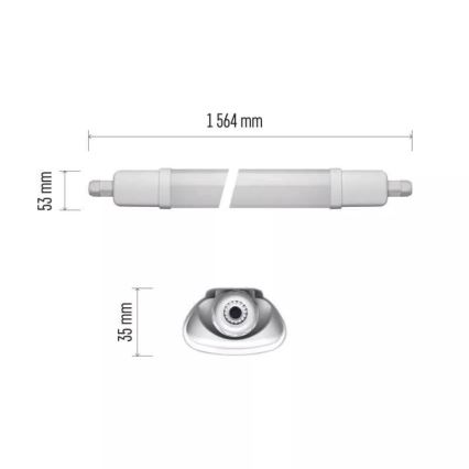 Lampada tecnica LED LED/45W/230V IP65 4000K