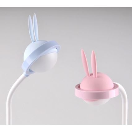 Lampada touch LED per bambini RABBIT LED/0,4W/5V 3000/6500K blu + USB