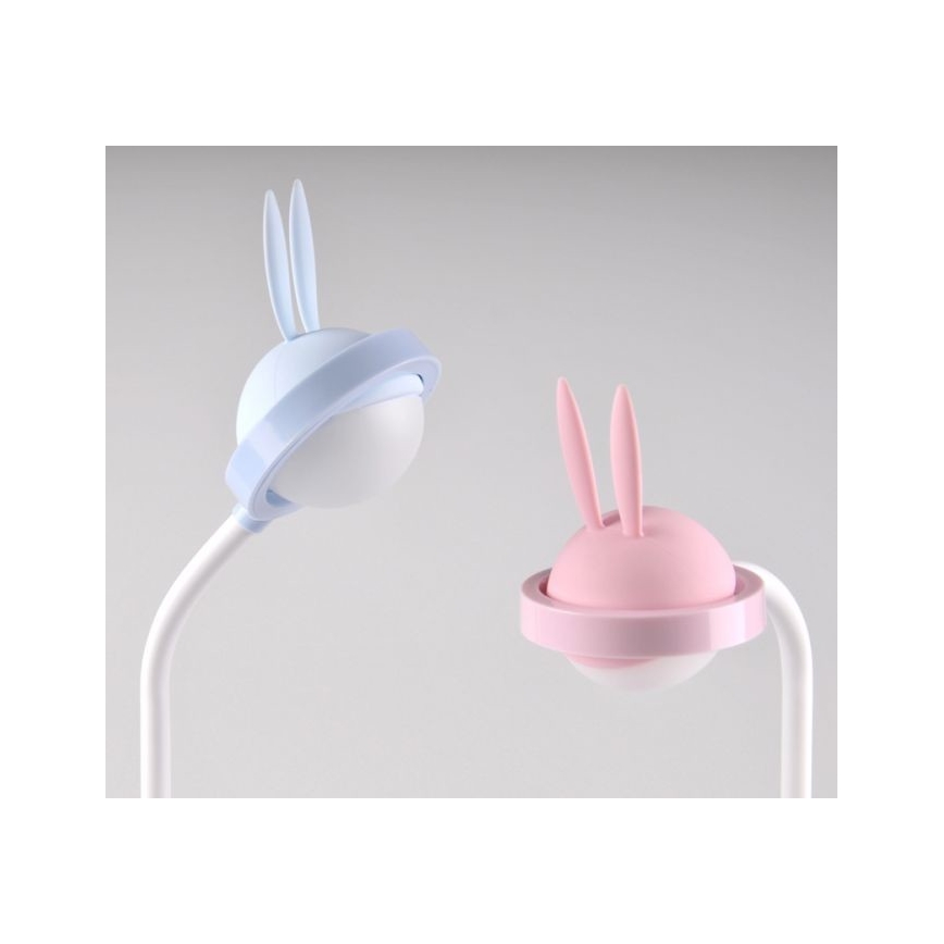 Lampada touch LED per bambini RABBIT LED/0,4W/5V 3000/6500K blu + USB