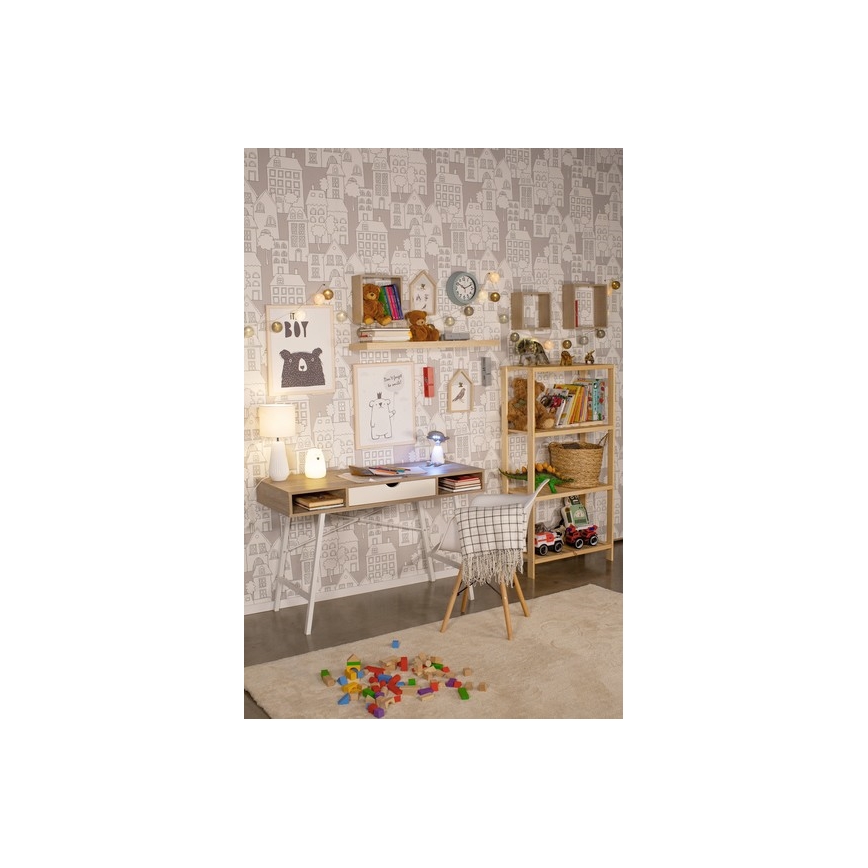 Lampada touch LED RGB per bambini BEAR LED/0,8W/5V bianca + USB