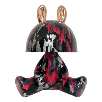 Lampada touch per bambini a LED dimmerabile FANCY LED/2,5W/3,7V nero/rosso
