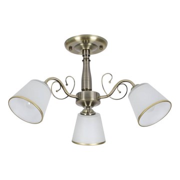 Lampadario a barra LOSANNA 3xE14/40W/230V in ottone