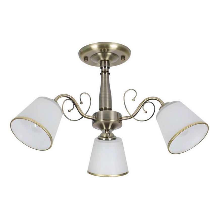 Lampadario a barra LOSANNA 3xE14/40W/230V in ottone