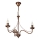 Lampadario a catena ANTON 3xE14/15W/230V finitura bronzata