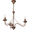 Lampadario a catena ANTON 3xE14/15W/230V finitura bronzo