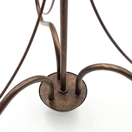 Lampadario a catena ANTON 3xE14/15W/230V finitura bronzo