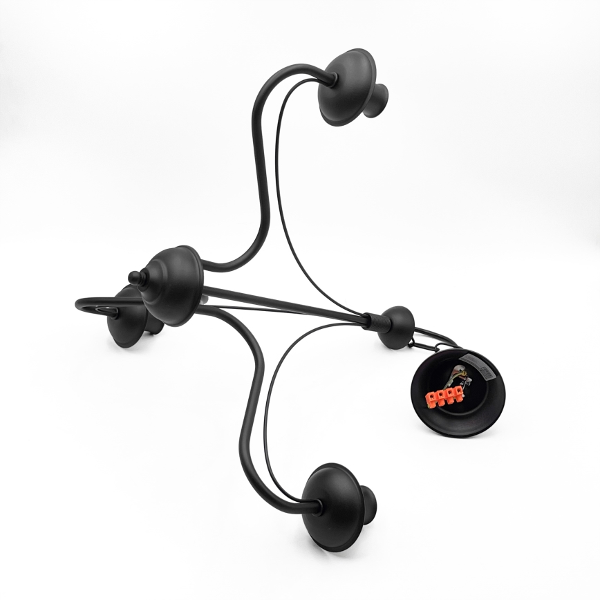 Lampadario a catena ANTON 3xE14/15W/230V nero