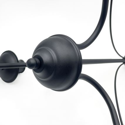 Lampadario a catena ANTON 3xE14/15W/230V nero