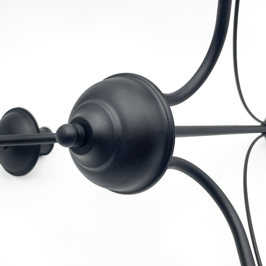 Lampadario a catena ANTON 3xE14/15W/230V nero