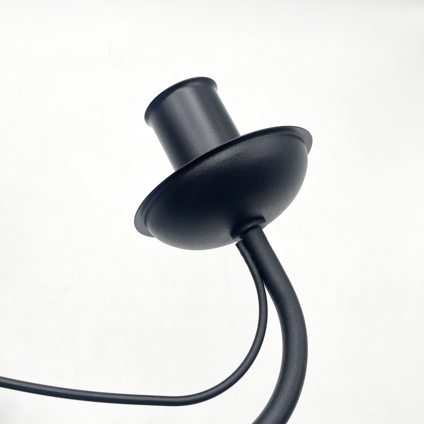 Lampadario a catena ANTON 3xE14/15W/230V nero