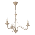 Lampadario a catena ANTON 3xE14/60W/230V beige