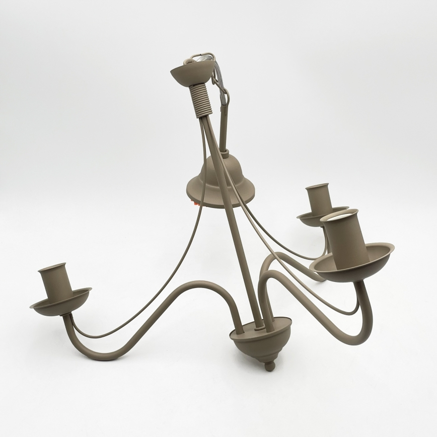 Lampadario a catena ANTON 3xE14/60W/230V beige