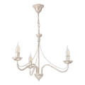 Lampadario a catena ANTON 3xE14/60W/230V bianco patinato