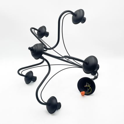 Lampadario a catena ANTON 5xE14/15W/230V nero