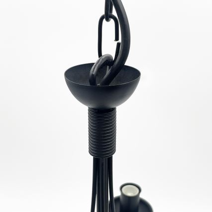 Lampadario a catena ANTON 5xE14/15W/230V nero