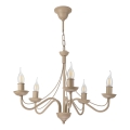 Lampadario a catena ANTON 5xE14/60W/230V beige