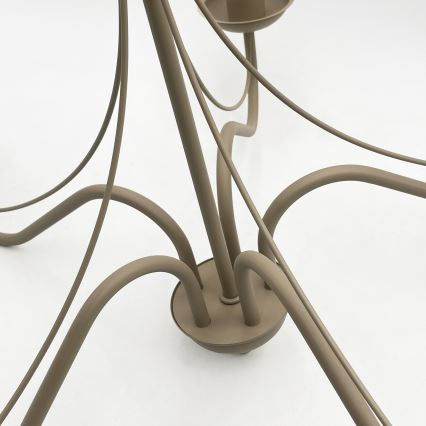 Lampadario a catena ANTON 5xE14/60W/230V beige