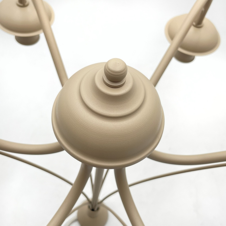 Lampadario a catena ANTON 6xE14/60W/230V beige