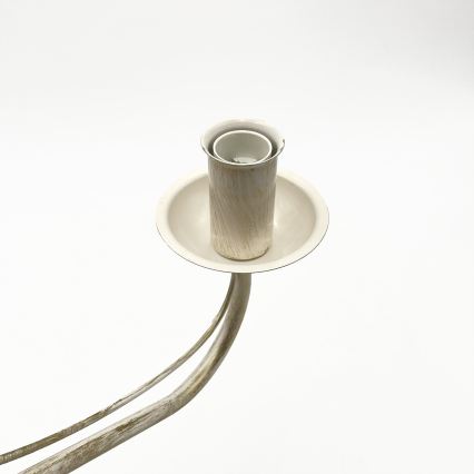 Lampadario a catena ANTON 6xE14/60W/230V bianco patinato