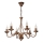 Lampadario a catena ANTON 6xE14/60W/230V bronzo