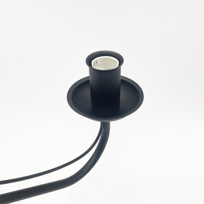 Lampadario a catena ANTON 6xE14/60W/230V nero