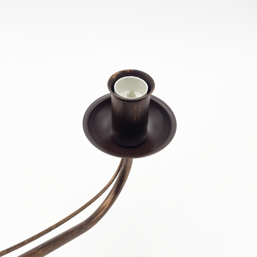 Lampadario a catena ANTON 8xE14/60W/230V bronzo