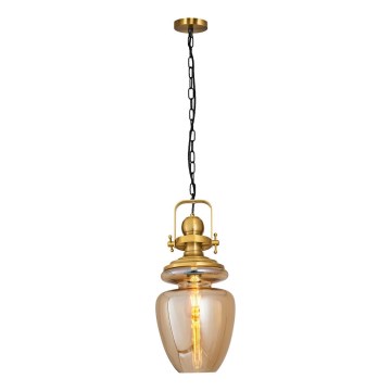 Lampadario a catena BOTTLE 1xE27/40W/230V dorato