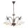 Lampadario a catena BRAGA 3xE27/15W/230 bronzo