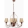 Lampadario a catena CLASSIC 4xE14/40W/230V bronzo/beige